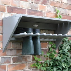 Wall Mounted Welly Rack - Wooden